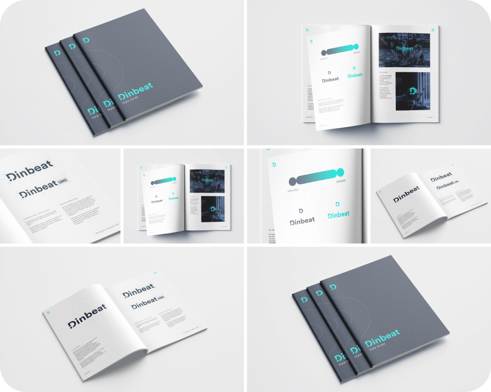 Dinbeat brand identity slide 2