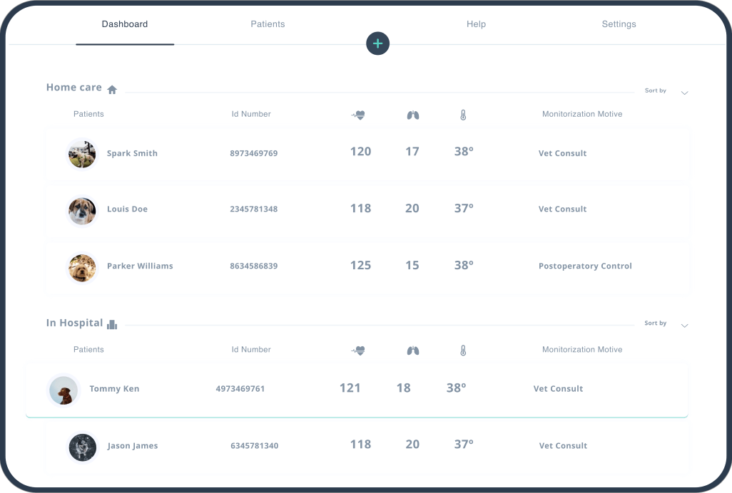 Dinbeat application interface