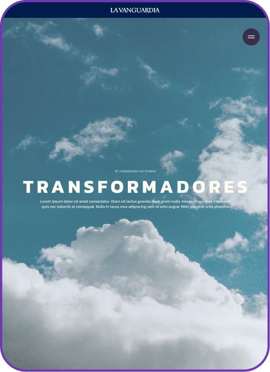 Mockup Endesa web development