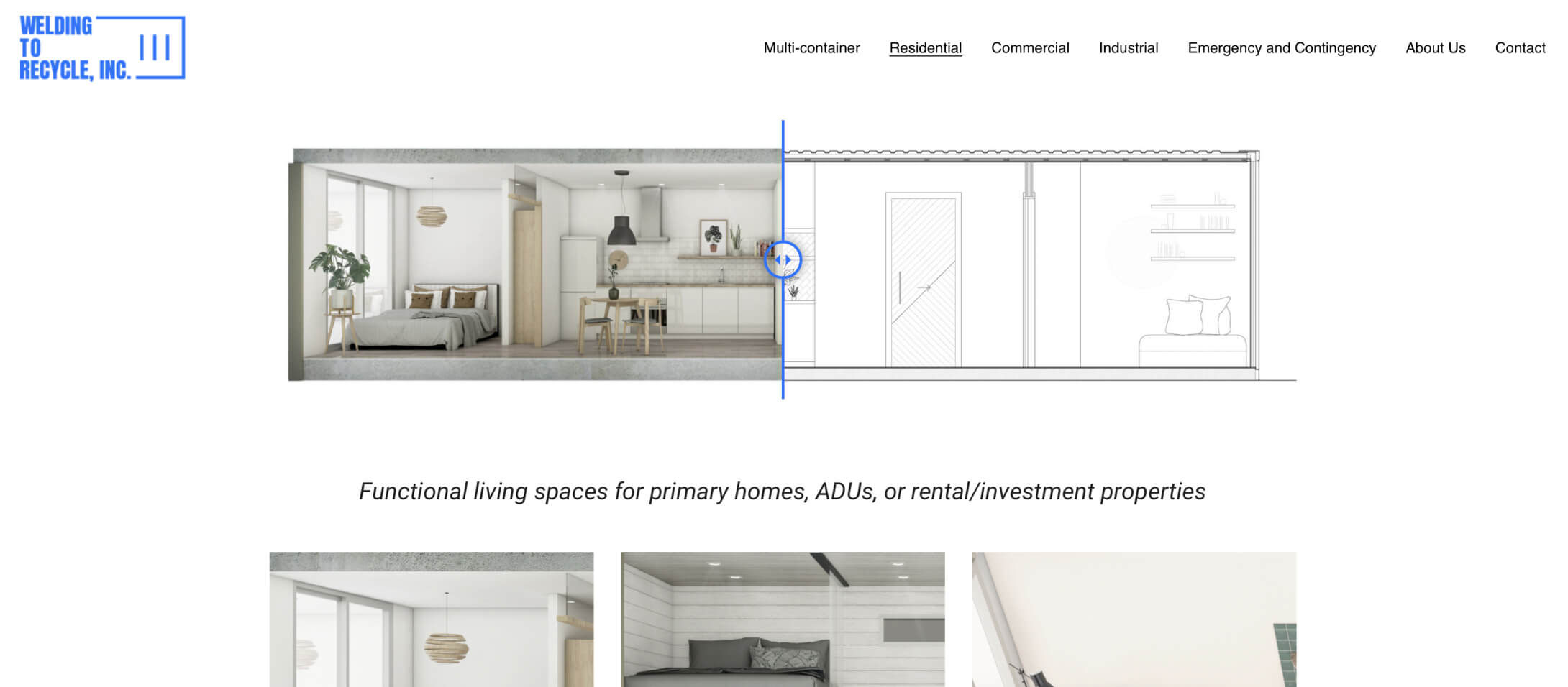 WTR website design slide 2